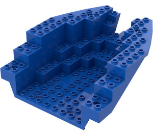 LEGO Blauw Boot Stern 12 x 14 x 5 & 1/3 Hull Inside (6053)