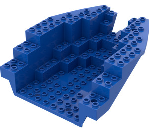 LEGO Blue Boat Stern 12 x 14 x 5 & 1/3 Hull Inside (6053)