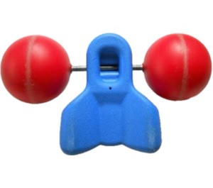 LEGO Blau Bow Tie auf Metal Achse mit 2 rot Ball Räder for set 2022