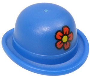 LEGO Bleu Bowler Chapeau avec Fleur (95674 / 96297)