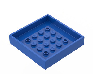 LEGO Blu Scatola 6 x 6 Parte inferiore