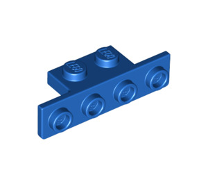 LEGO Blau Halterung 1 x 2 - 1 x 4 mit abgerundeten Ecken und quadratischen Ecken (28802)