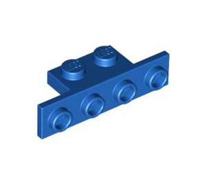 LEGO Blue Bracket 1 x 2 - 1 x 4 with Square Corners (2436)
