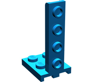 LEGO Blau Halterung 2 x 2 - 1 x 4 (2422)