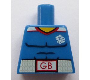 LEGO Blue Brawny Boxer Torso without Arms (973)