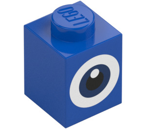 LEGO Blue Brick 1 x 1 with Eye (3005 / 95020)