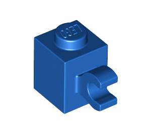 LEGO Blau Backstein 1 x 1 mit Horizontaler Clip (60476 / 65459)