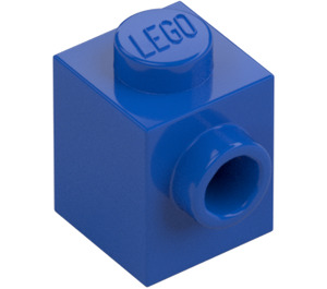 LEGO Blau Stein 1 x 1 mit Noppe auf Ein(e) Seite (87087)