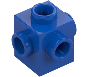 LEGO Blau Stein 1 x 1 mit Noppen auf Vier Seiten (4733)