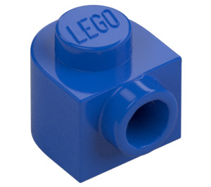 LEGO Blå Kloss 1 x 1 x 0.7 Rund med Sideknott (3386)