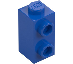 LEGO Blauw Steen 1 x 1 x 1.6 met Twee noppen aan de zijkant (32952)