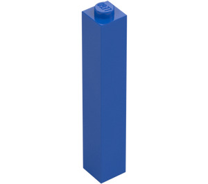 LEGO Blue Brick 1 x 1 x 5 with Hollow Stud (2453)