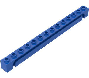 LEGO Blå Kloss 1 x 14 med Channel (4217)