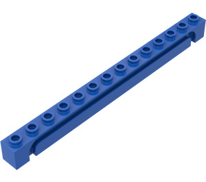 LEGO Blue Brick 1 x 14 with Groove (4217)