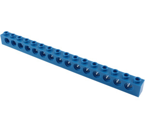 LEGO Blue Brick 1 x 16 with Holes (3703)