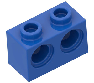 LEGO Blau Stein 1 x 2 mit 2 Löcher (32000)