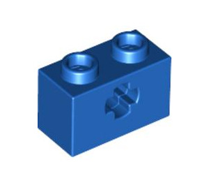 LEGO Blue Brick 1 x 2 with Axle Hole ('+' Opening and Bottom Tube) (31493 / 32064)