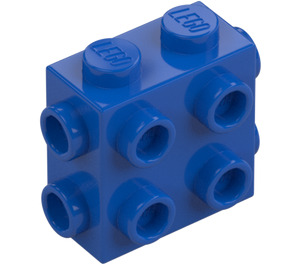 LEGO Blue Brick 1 x 2 x 1.6 with Side and End Studs (67329)