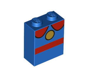 LEGO Blauw Steen 1 x 2 x 2 met Duck Top met Stud houder aan de binnenzijde (3245 / 79291)