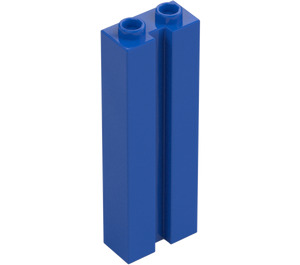 LEGO Blue Brick 1 x 2 x 5 with Groove (88393)