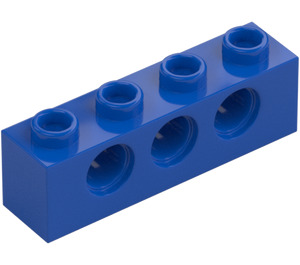 LEGO Blau Stein 1 x 4 mit Löcher (3701)