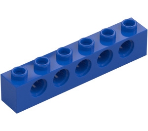 LEGO Blau Stein 1 x 6 mit Löcher (3894)