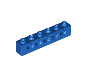 LEGO Bleu Brique 1 x 6 avec des trous (3894)