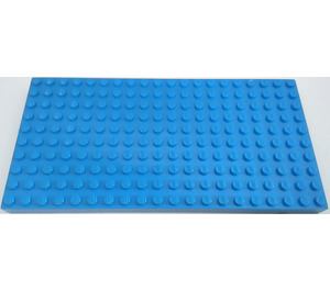 LEGO Blå Kloss 10 x 20 med bottenrör runt kanten och korsstöd