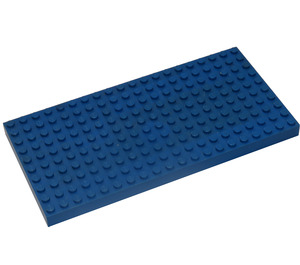 LEGO Blue Brick 10 x 20 without Bottom Tubes, with '+' Cross Support
