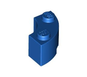 LEGO Blue Brick 2 x 2 Round Corner with Stud Notch and Hollow Underside (3063 / 45417)