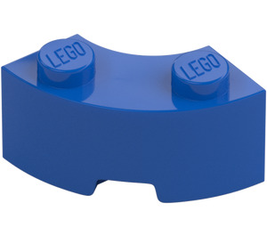 LEGO Azul Ladrillo 2 x 2 Circular Esquina con muesca para espiga y parte inferior reforzada (85080)