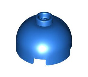 LEGO Blue Brick 2 x 2 Round with Dome Top (Hollow Stud, Axle Holder) (3262 / 30367)