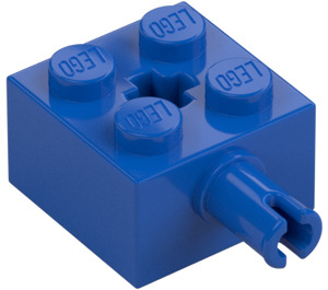 LEGO Blauw Steen 2 x 2 met Pin en asgat (6232 / 42929)