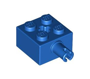 LEGO Bleu Brique 2 x 2 avec Épingle et Trou d'essieu (6232 / 42929)