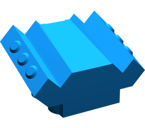 LEGO Blue Brick 2 x 2 with Sloped Motor Block Sides (30601)