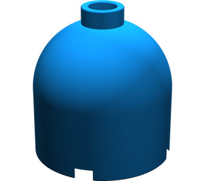 LEGO Bleu Brique 2 x 2 x 1.7 Rond Cylindre avec Dome Haut (26451 / 30151)