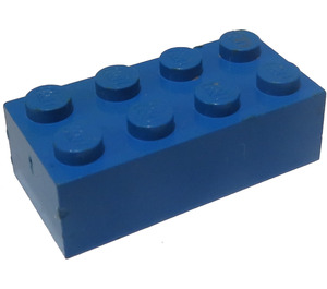 LEGO Blau Stein 2 x 4 (Frühere Version ohne Querstützen) (3001)