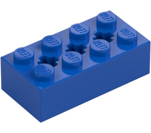 LEGO Blau Stein 2 x 4 mit Achse Löcher (39789)