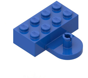 LEGO Blue Brick 2 x 4 with Coupling, Male (4747)