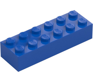 LEGO Blue Brick 2 x 6 (2456 / 44237)