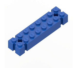 LEGO Blue Brick 2 x 8 with Axleholes and 6 Notches (30520)