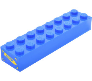 LEGO Blau Backstein 2 x 8 mit Rescue Aufkleber (3007)