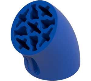 LEGO Blue Brick 3 x 3 Round Curved Tube with Holes (5057)