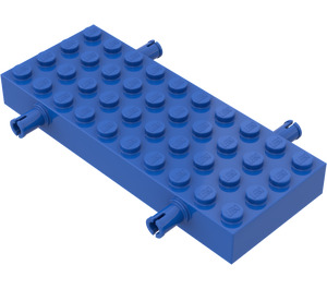 LEGO Niebieski Cegła 4 x 10 z Koło Holders (30076 / 66118)