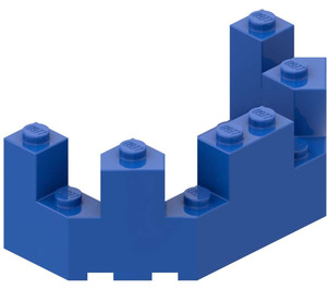 LEGO Blauw Steen 4 x 8 x 2.3 Turret Top (6066)