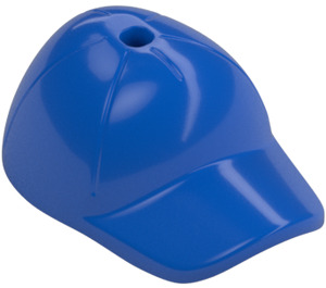 LEGO Azul Gorra con Corto Curvo Bill con Agujero en Parte superior (11303)