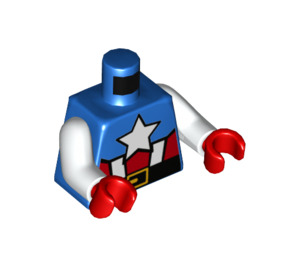LEGO Blauw Captain America Torso (973 / 76382)