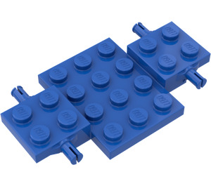 LEGO Azul Coche Base 7 x 4 x 0.7 (2441 / 68556)