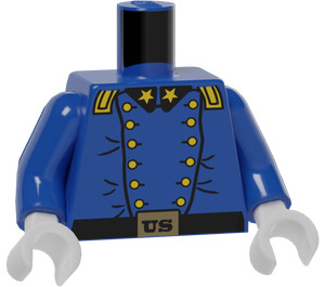 LEGO Blue Cavalry Colonel Torso (973)