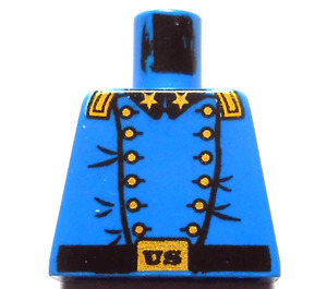 LEGO Blau Cavalry Colonel Torso ohne Arme (973)